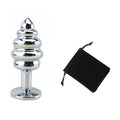 Spiral Beads Stainless Steel Metal Butt Plug