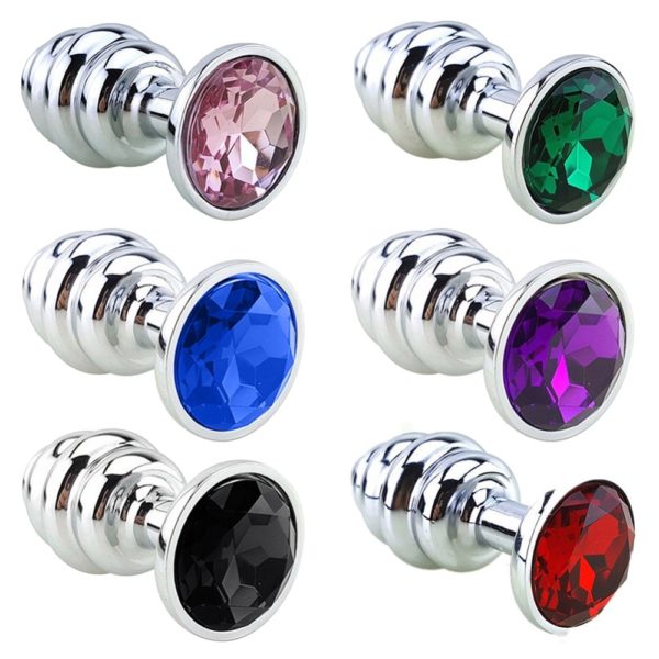 Spiral Beads Stainless Steel Metal Butt Plug In India