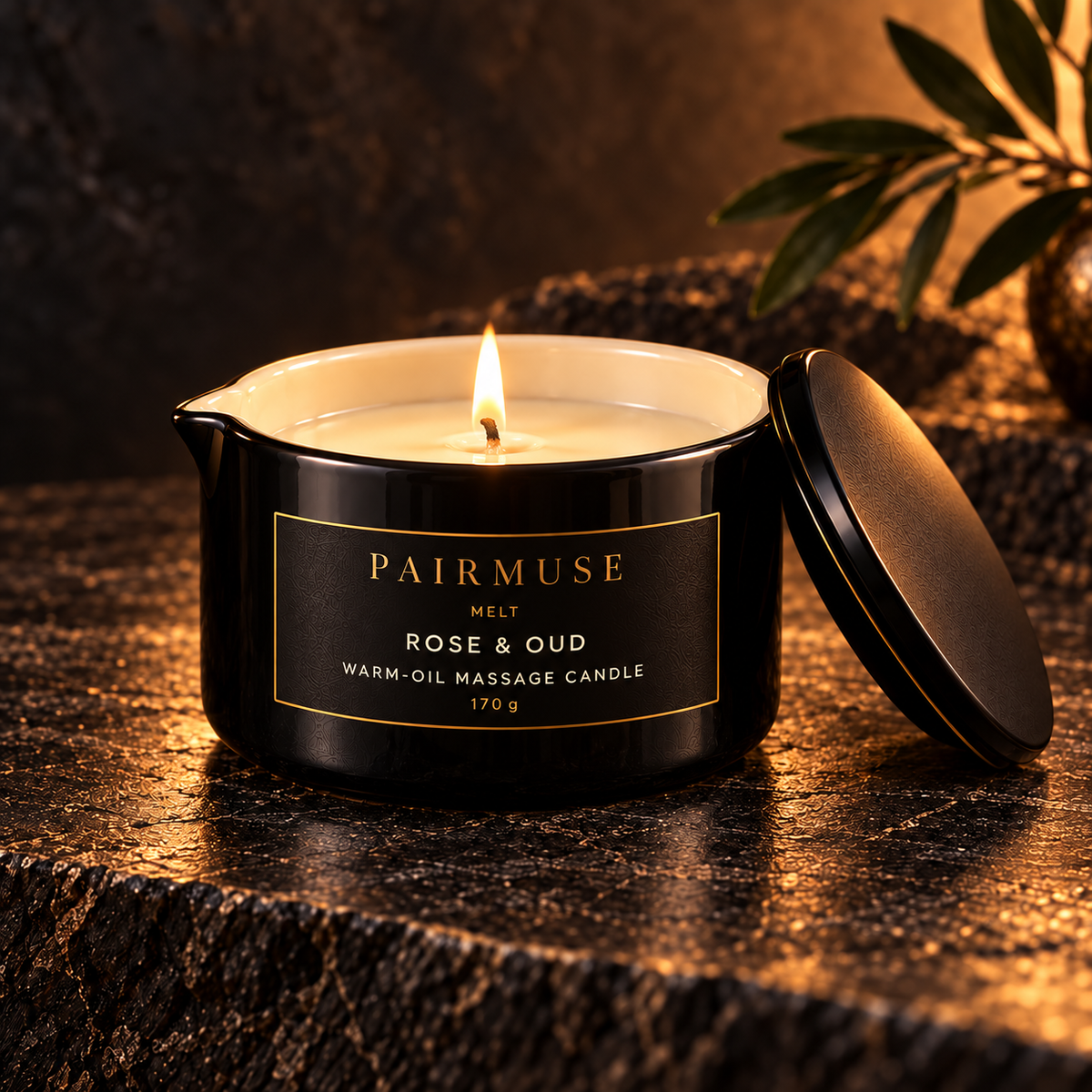 PAIR MUSE Oil Massage Candle ( Rose Oud )